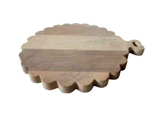 Tracey Boyd Round Decorative Mango Wood Board (AH)  13.8 diameter - 15.8in. L × 13.8in. W × 1in. H. Round (12in diameter)